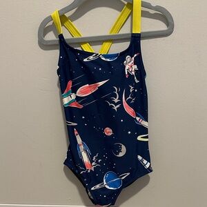 Mini Boden Astronaut swim suit 6-7